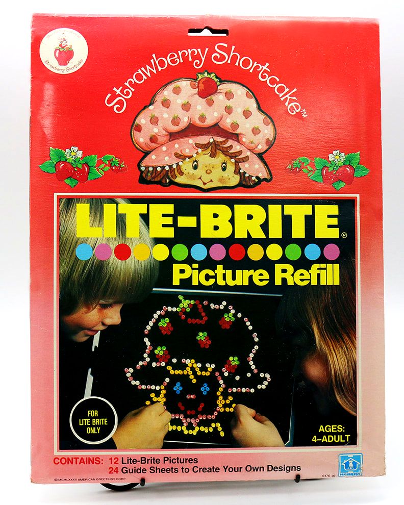 Vintage Strawberry Shortcake Lite-Brite picture refills - VINTAGE SHORTCAKE  EPHEMERA