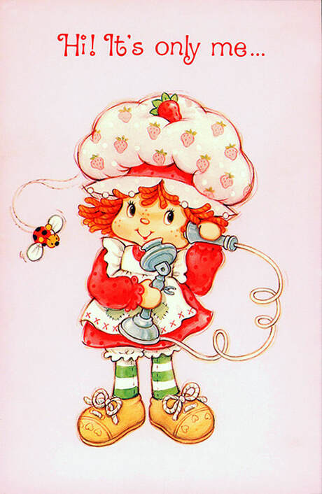 Vintage Strawberry Shortcake Birthday Cards - VINTAGE SHORTCAKE EPHEMERA